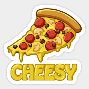 Cheesy Pizza Sticker